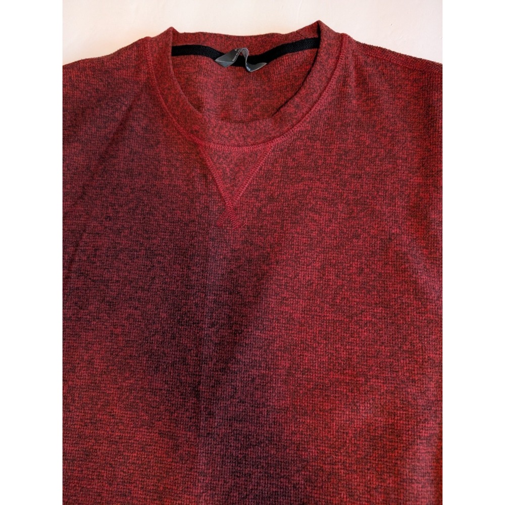 Member's Mark Men's Crew Neck Pullover Shirt Knit  XL Dark Red